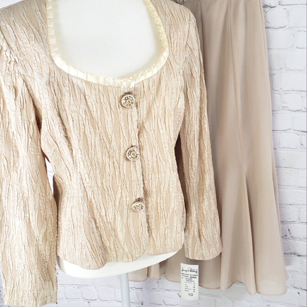 Joseph Ribkoff Skirt Set Cream Size 10